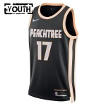 Maillot NBA Atlanta Hawks Onyeka Okongwu Nike 2025-26 City Edition Noir Swingman - Enfant